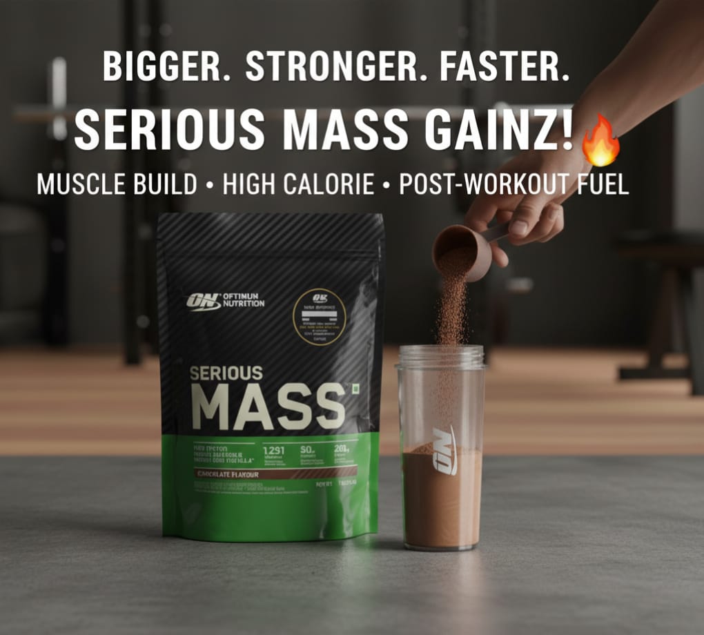 Optimum Nutrition Serious Mass 1kg - High Calorie Mass Gainer Chocolate