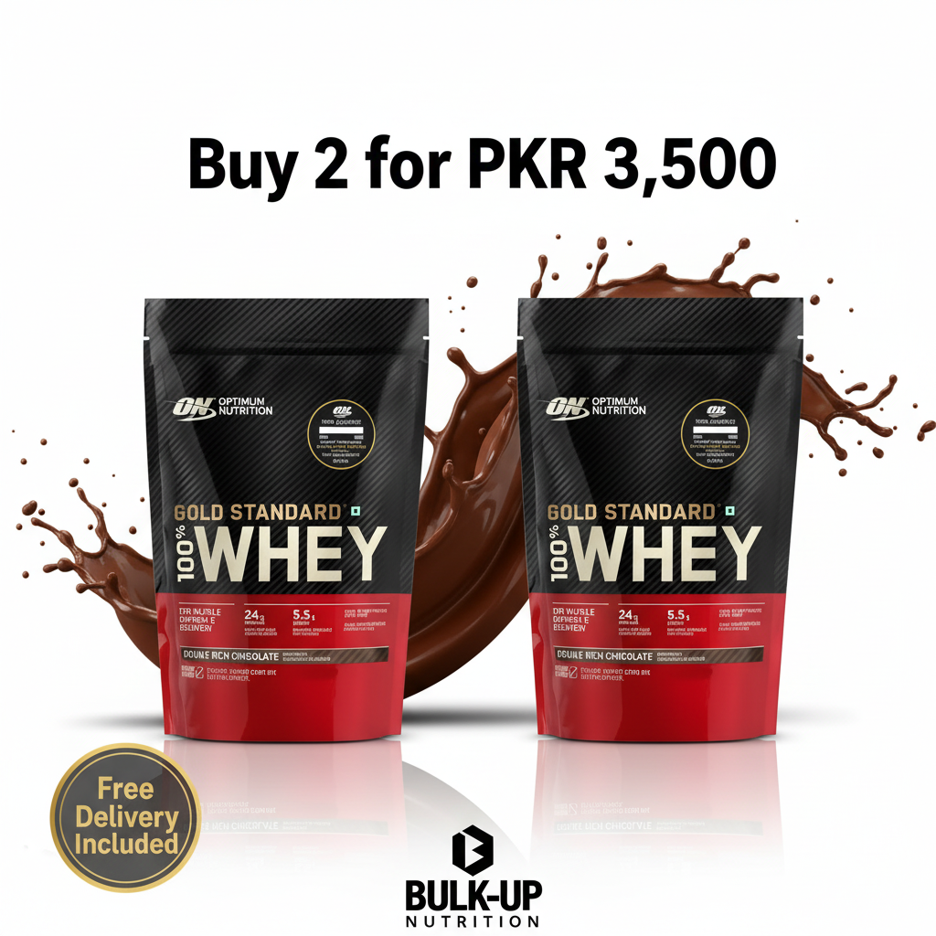 Optimum Nutrition Gold Standard Whey 2-Pack White Background - Buy 2 for PKR 3,500