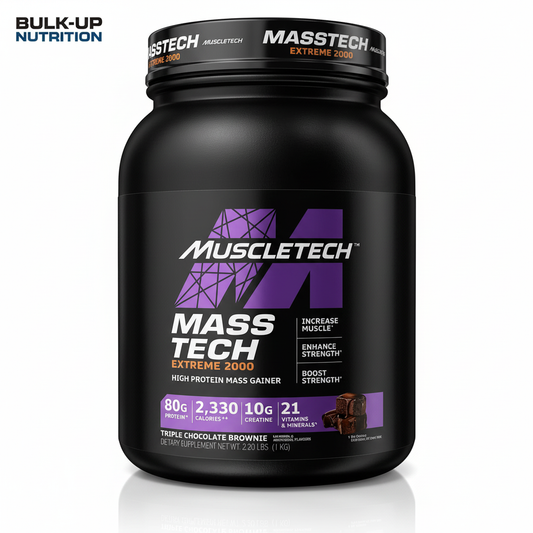 Single Mass Tech box with Bulk-up Nutrition logo